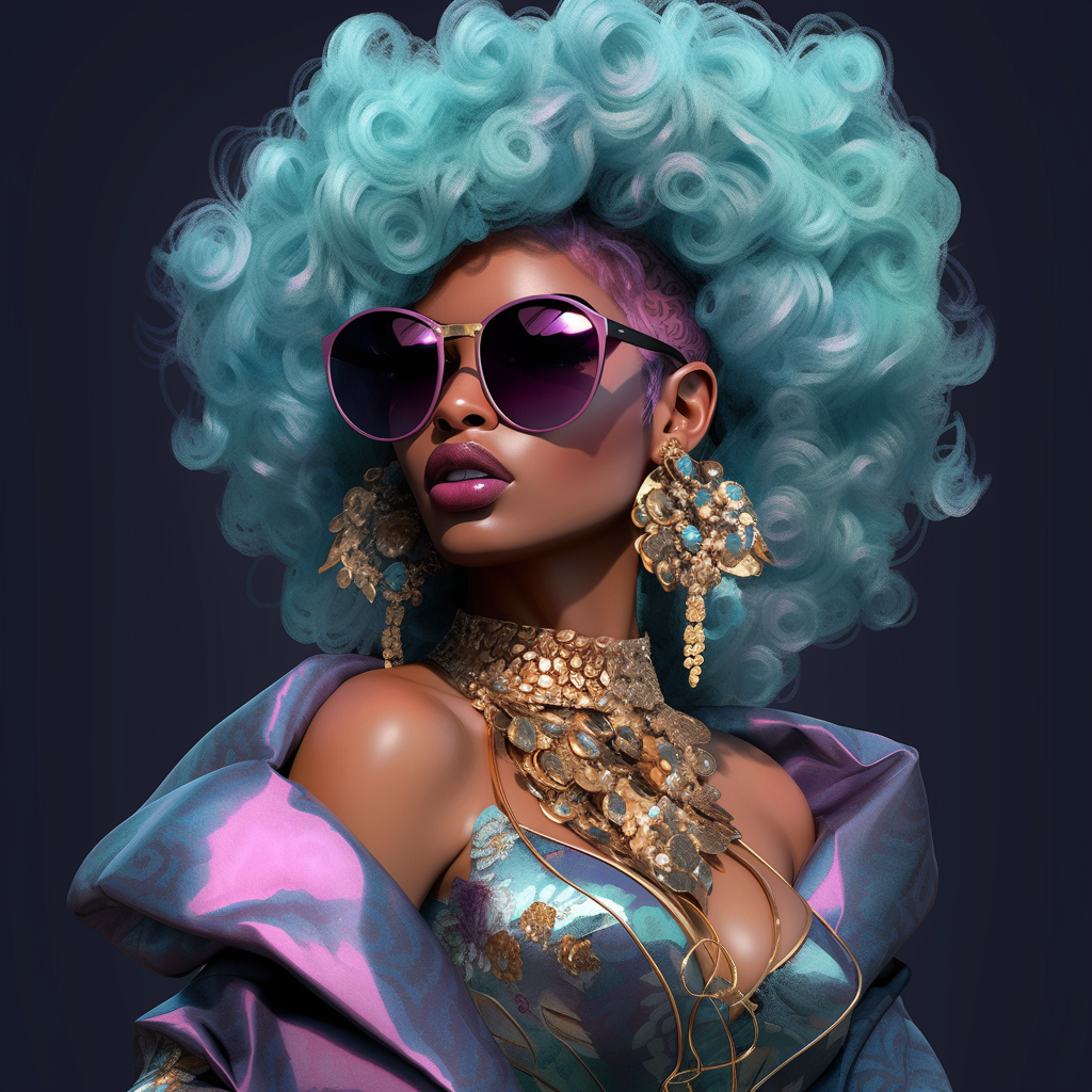 Graphic experiment — icon portrait variant 3