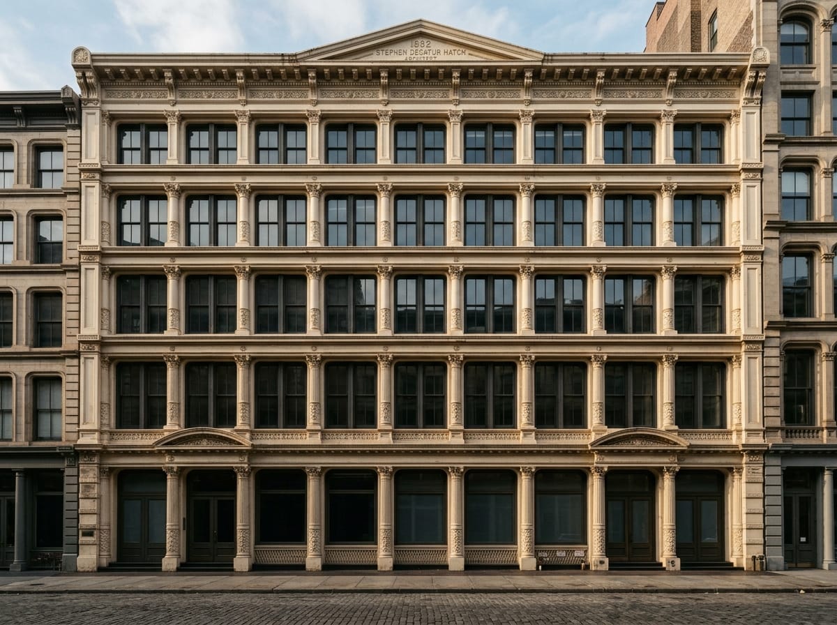 An 1882 cast-iron loft on Greenwich Street, Tribeca.