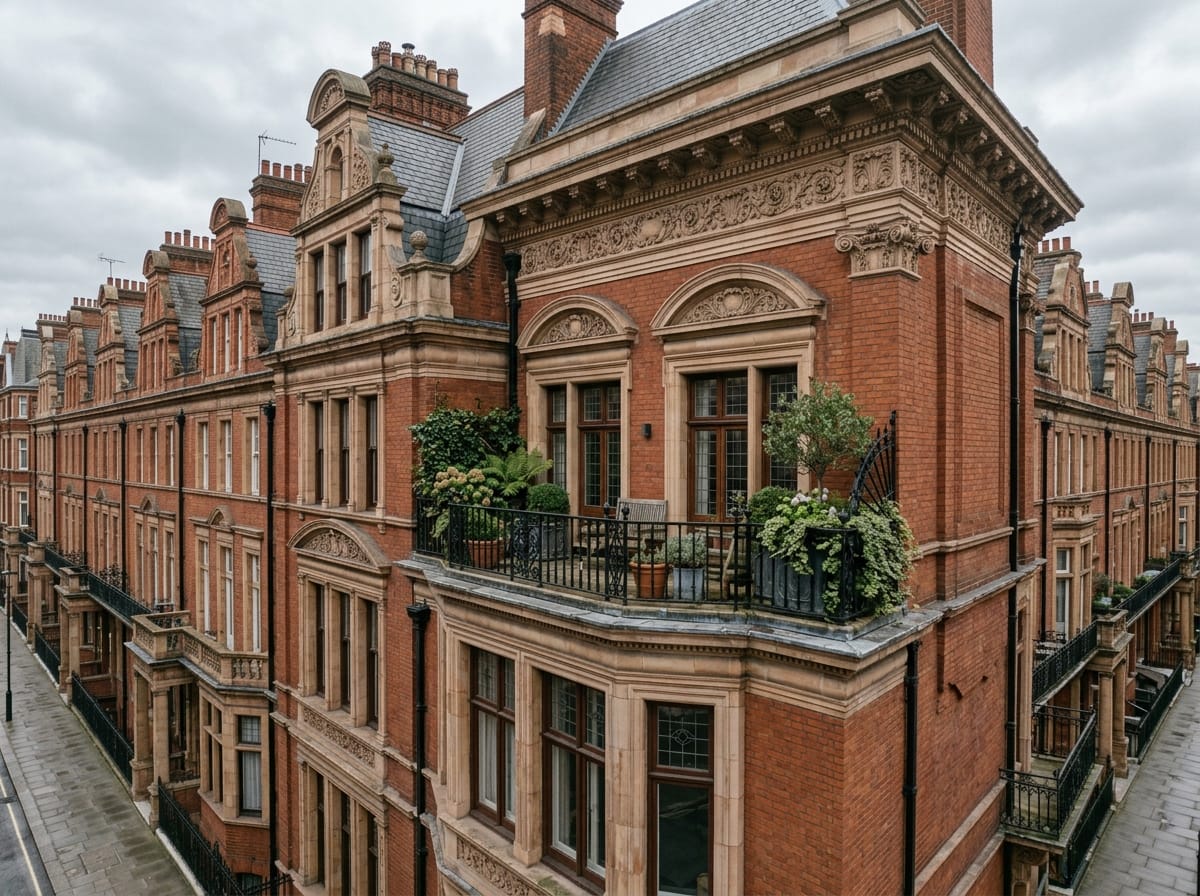 A flat above Mount Street, Mayfair.