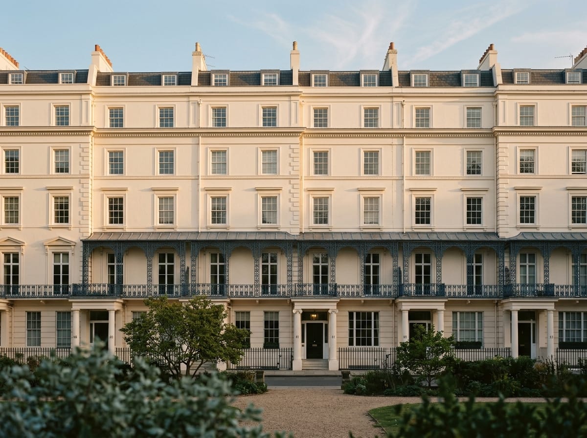 A house on Eaton Square, Belgravia.