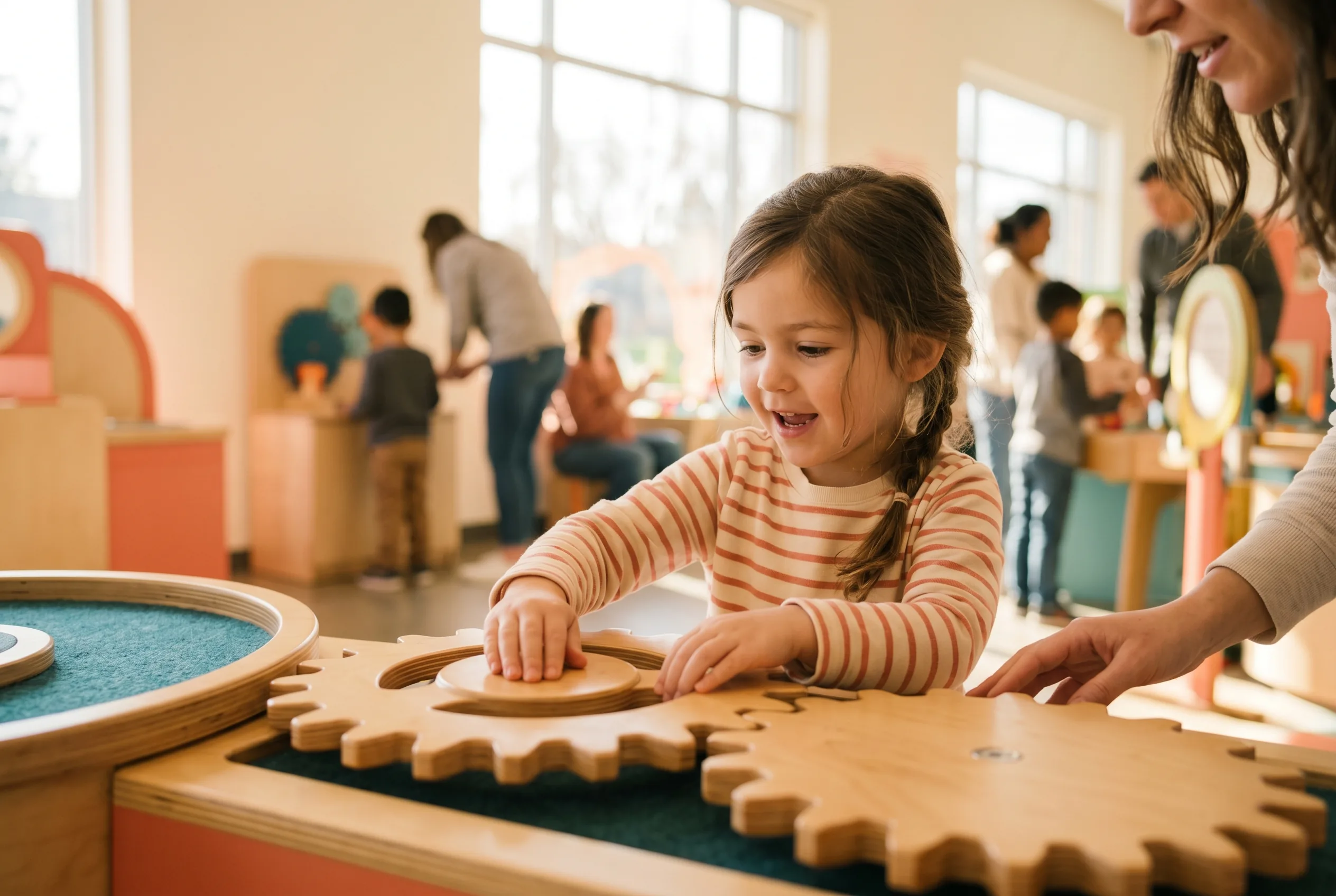 Turning the first gear — the moment cause-and-effect is understood.