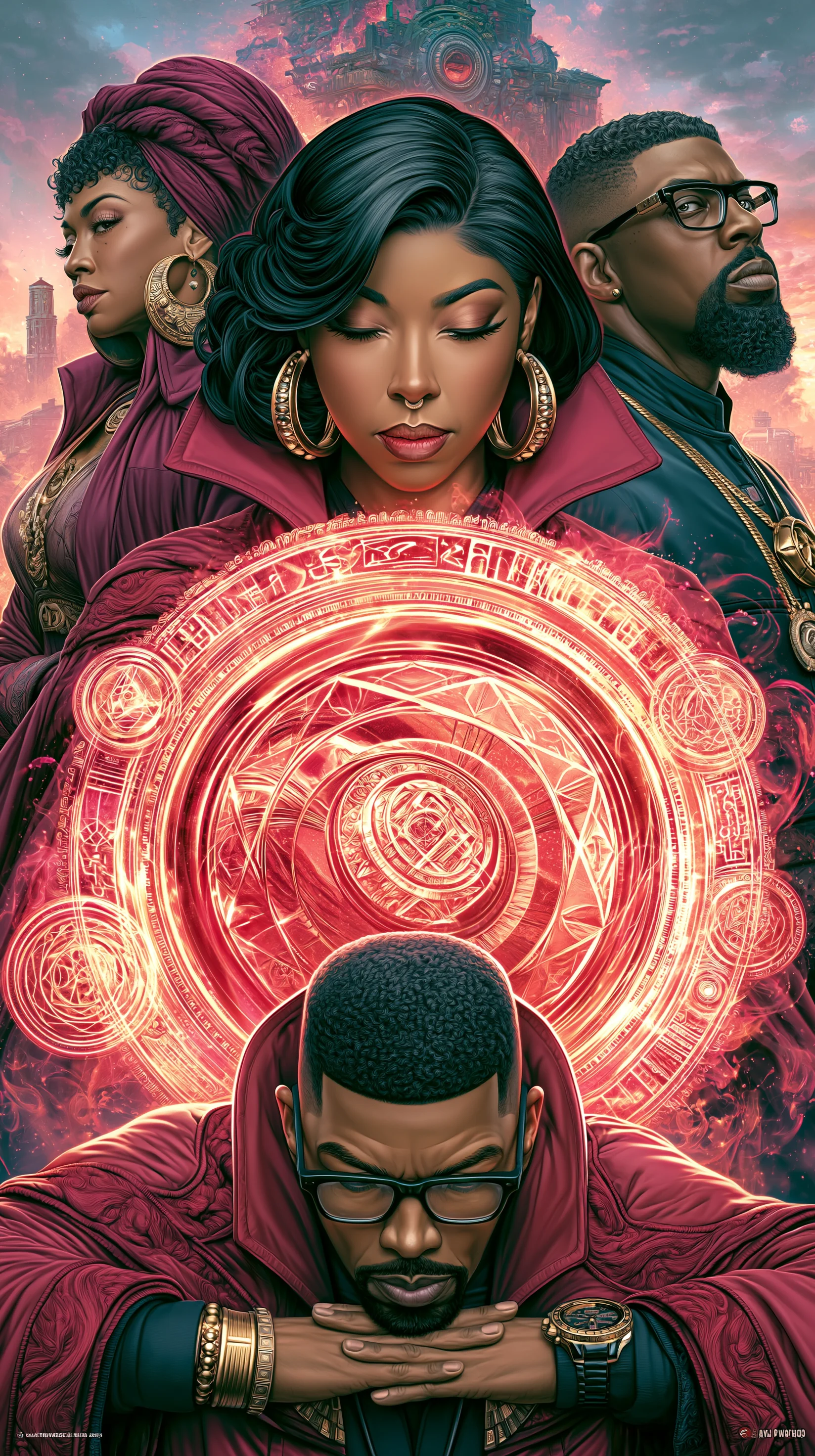The Multiverse Awakens in Electric Saturation — FLAIR Issue 03, Moorsachi Multiverse artwork