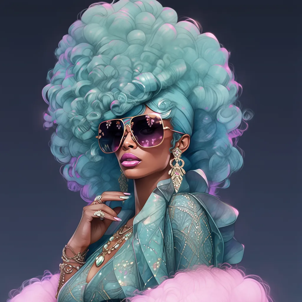 Couture portrait — full view