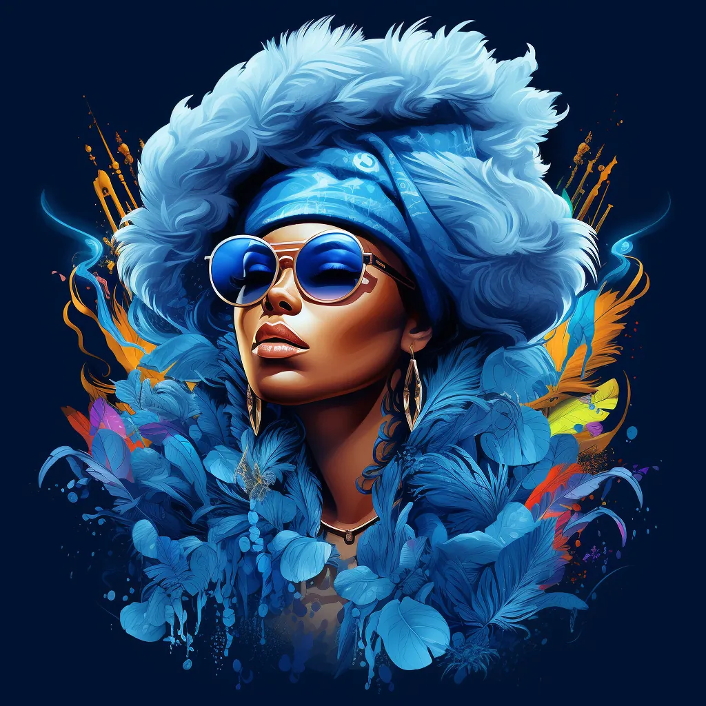 Street Mythology — feather portrait variant