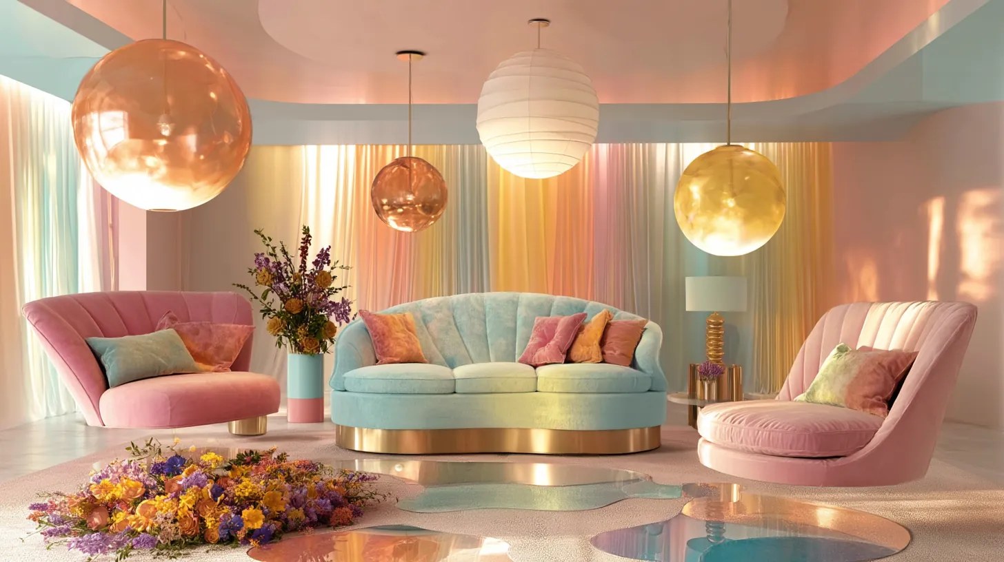 PLUSH editorial — model against plush environment, interior setting