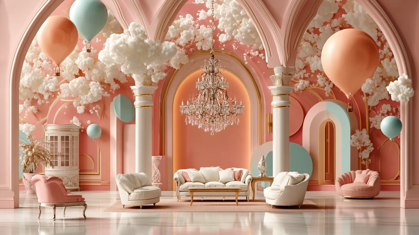 Plush Rooms — model in velvet interior, archive frame 2