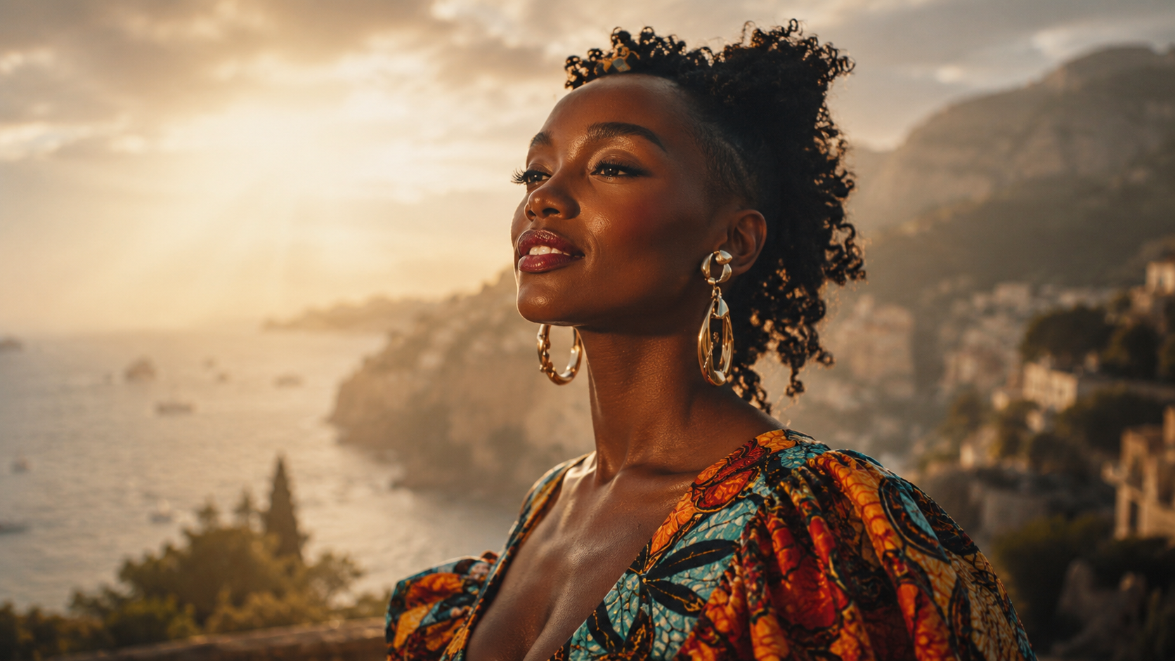 Maya Cross at golden hour on the world stage