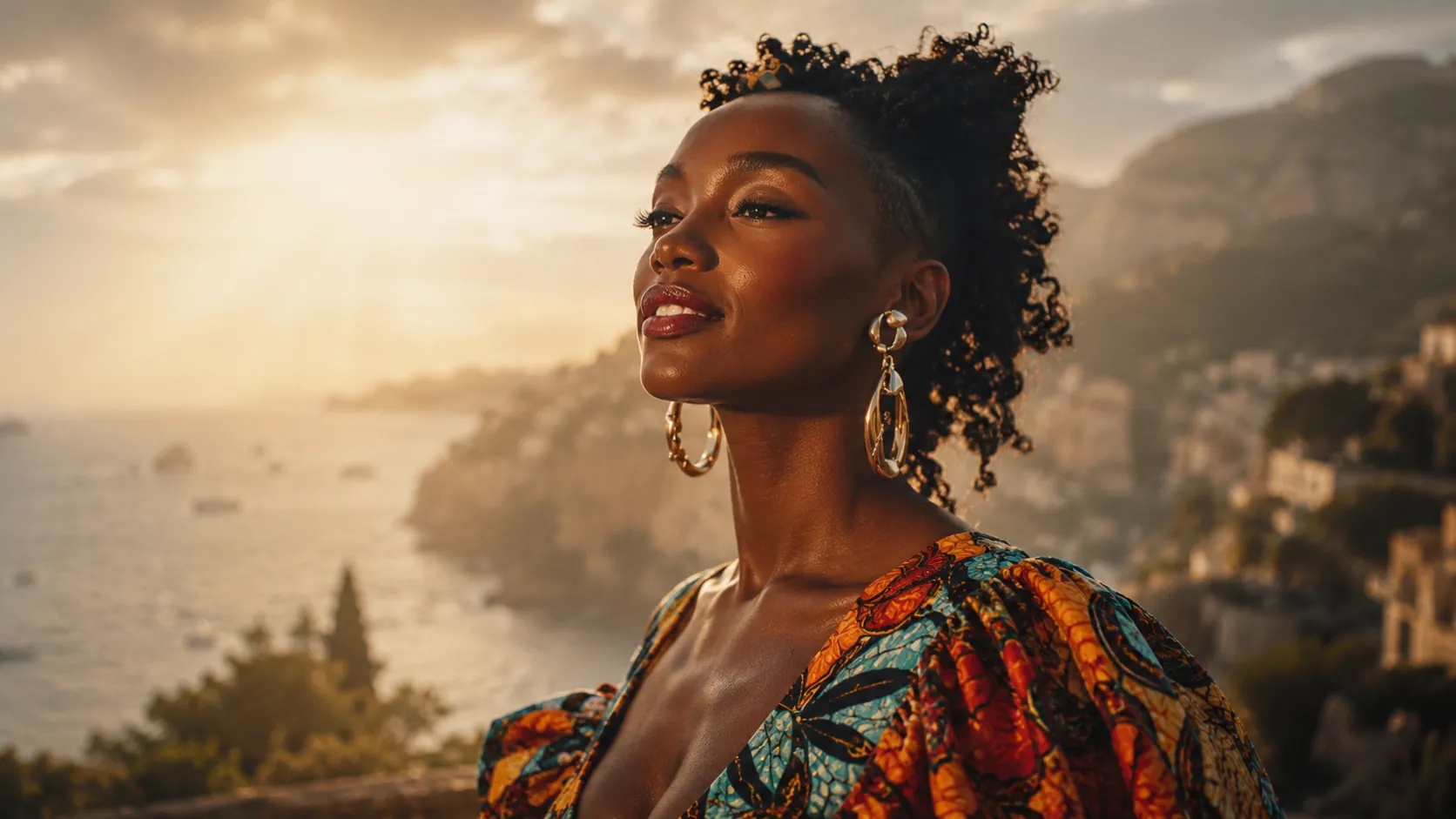 Maya Cross at golden hour on the world stage