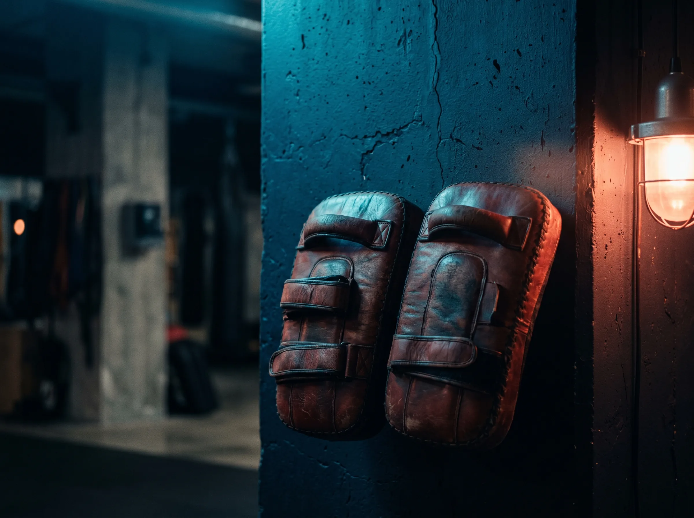 Boxing training session