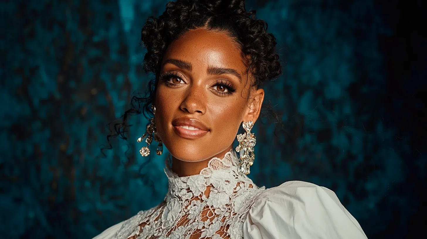 Portrait study — lace shadow patterns