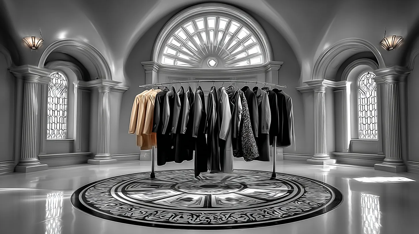 The archive — bespoke pieces in the salon rotunda